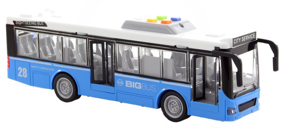 Lamps Autobus modrý na batérie